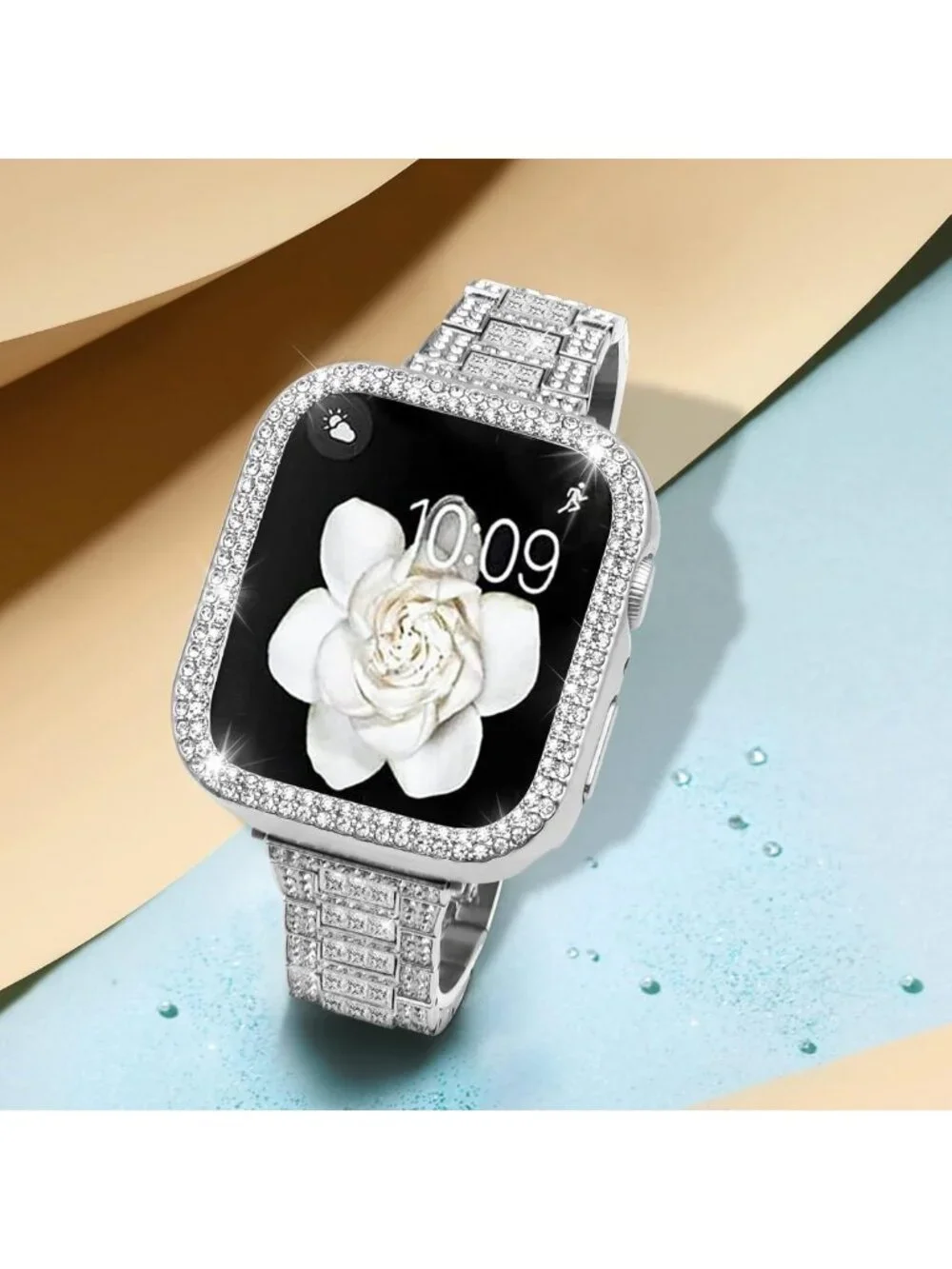 Stylish Bling Bands & Case for Apple Watch - Fits Series 1-11, Multiple Sizes